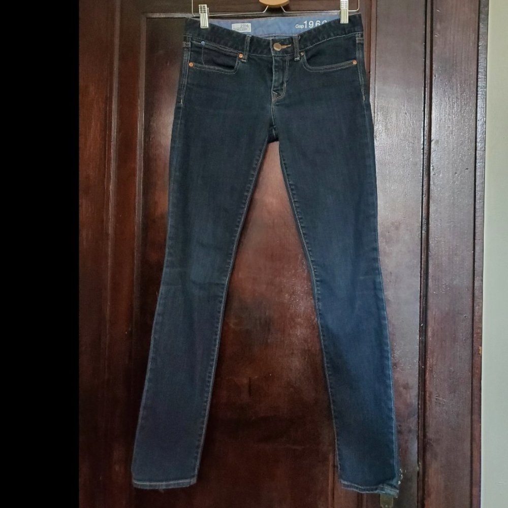 GAP 1969 Always Skinny low rise dark wash jeans